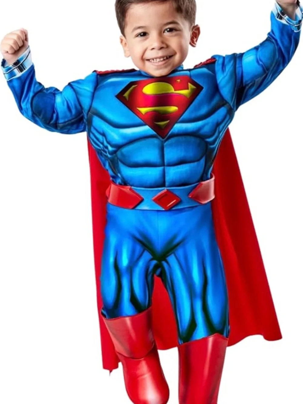 Superman Muscle Chest Costume Toddler Boys Size 4T